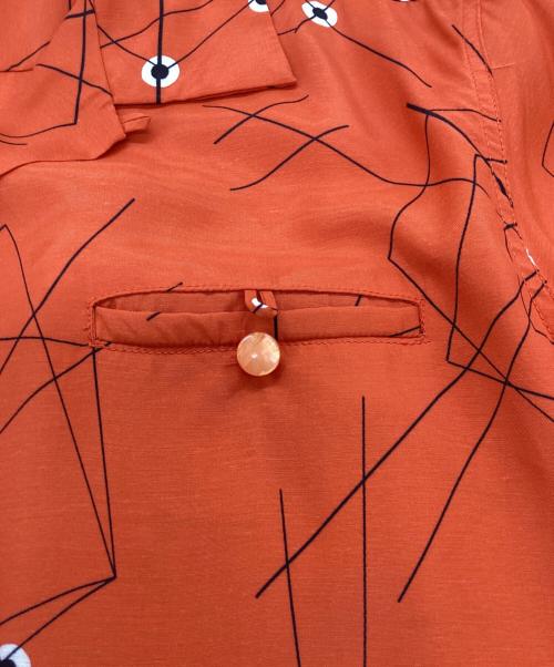 Star OF HOLLYWOOD（スターオブハリウッド）Star OF HOLLYWOOD (スターオブハリウッド) オープンカラーシャツ オレンジ サイズ:Sの古着・服飾アイテム