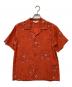Star OF HOLLYWOOD（スターオブハリウッド）の古着「オープンカラーシャツ」｜オレンジ
