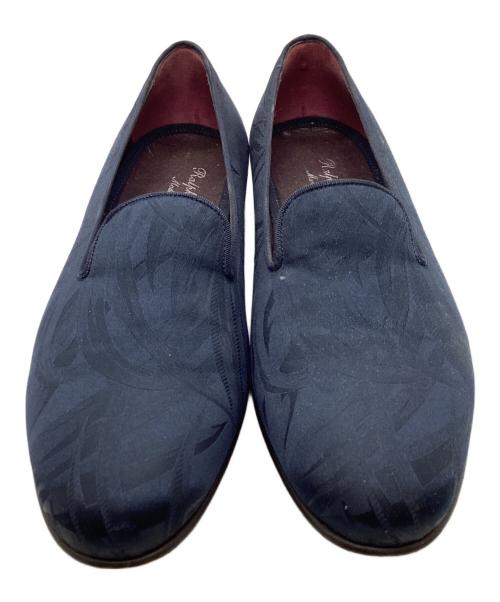 RALPH LAUREN Purple Label（ラルフ ローレン パープル レーベル）RALPH LAUREN Purple Label (ラルフ ローレン パープル レーベル) オペラシューズ ネイビー サイズ:7の古着・服飾アイテム