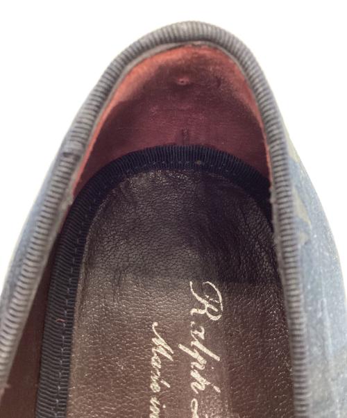 RALPH LAUREN Purple Label（ラルフ ローレン パープル レーベル）RALPH LAUREN Purple Label (ラルフ ローレン パープル レーベル) オペラシューズ ネイビー サイズ:7の古着・服飾アイテム