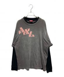 DIESEL（ディーゼル）の古着「レイヤードカットソー」｜グレー