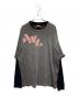 DIESEL（ディーゼル）の古着「レイヤードカットソー」｜グレー