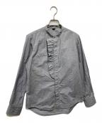 45Rフォーティファイブ・アール）の古着「フリルコットンブラウス」｜グレー