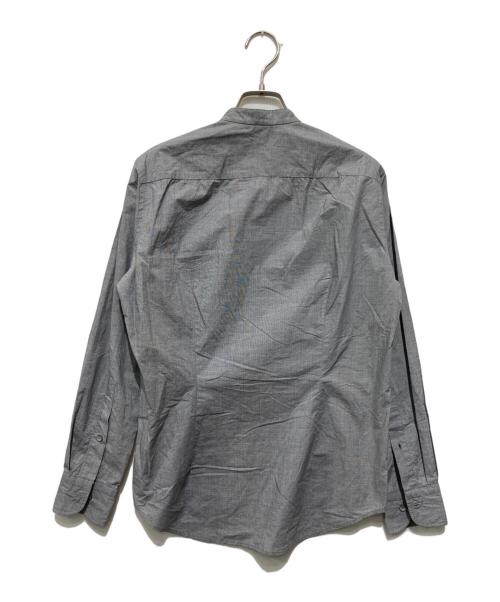 45R（フォーティファイブ・アール）45R (フォーティファイブ・アール) フリルコットンブラウス グレー サイズ:2の古着・服飾アイテム
