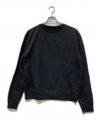 Maison Margielaメゾンマルジェラ）の古着「レザーエルボーパッチスウェット」｜ブラック