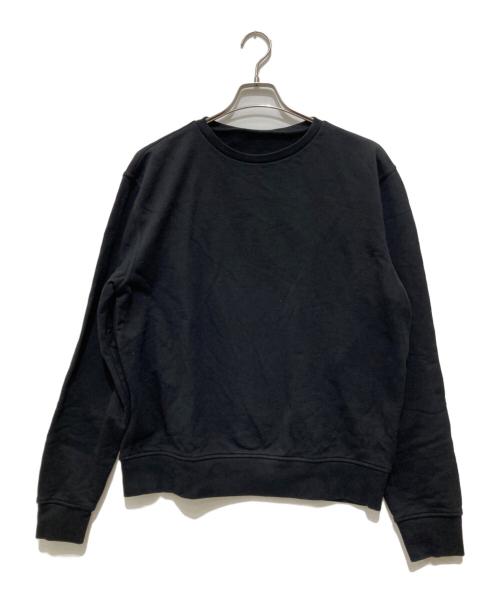 Maison Margiela（メゾンマルジェラ）Maison Margiela (メゾンマルジェラ) レザーエルボーパッチスウェット ブラック サイズ:52の古着・服飾アイテム