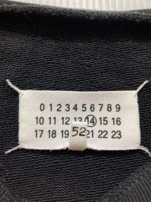 Maison Margiela（メゾンマルジェラ）Maison Margiela (メゾンマルジェラ) レザーエルボーパッチスウェット ブラック サイズ:52の古着・服飾アイテム