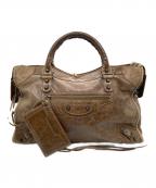 BALENCIAGAバレンシアガ）の古着「ザ シティ エディターズバッグ」｜ブラウン