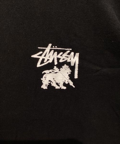 stussy（ステューシー）stussy (ステューシー) RASTA LION PETER TOSH 復刻 ラスタライオンTシャツ ピータートッシュ ブラック サイズ:XLの古着・服飾アイテム
