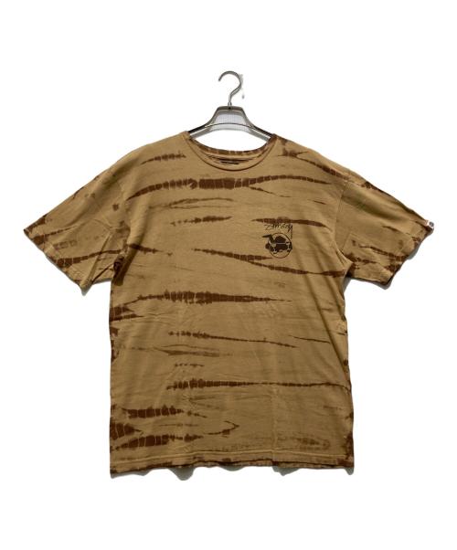 stussy（ステューシー）stussy (ステューシー) スケートマンTシャツ ベージュ サイズ:Lの古着・服飾アイテム