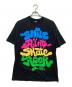 stussy（ステューシー）の古着「SMILE PAINTE SKATE ROCK TEE スマイルペイントスケートロックTシャツ」｜ブラック