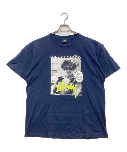 stussy（ステューシー）stussy (ステューシー) EYEGEAR TEE / エバーグリーン Tシャツ ネイビー サイズ:XLの古着・服飾アイテム