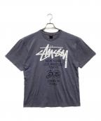 stussyステューシー）の古着「ワールドツアーTシャツ」｜グレー