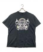 stussyステューシー）の古着「3スカルプリントTシャツ」｜ブラック