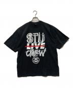 stussyステューシー）の古着「STU LIVE CREW TEE」｜ブラック