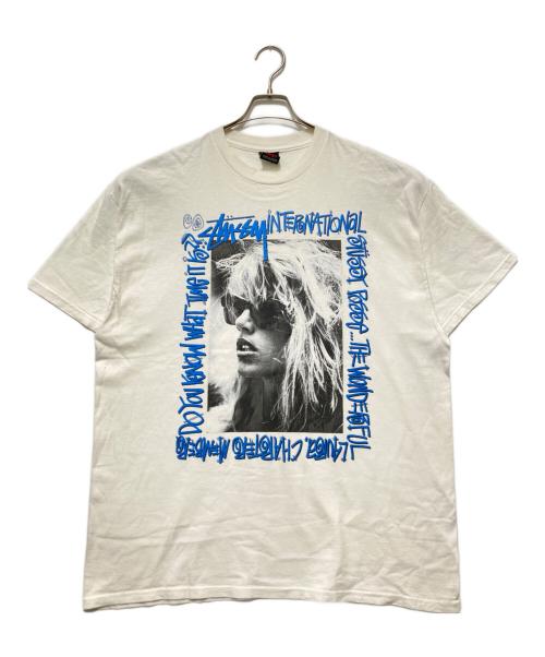 stussy（ステューシー）stussy (ステューシー) S/S LAURA TEE / ローラ フォトプリント Tシャツ ホワイト サイズ:XLの古着・服飾アイテム