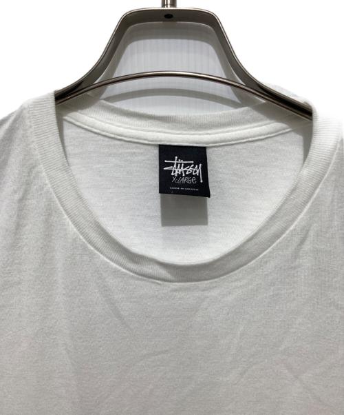 stussy（ステューシー）stussy (ステューシー) HEEL BRUISE TEE / プリントTシャツ ホワイト サイズ:XLの古着・服飾アイテム