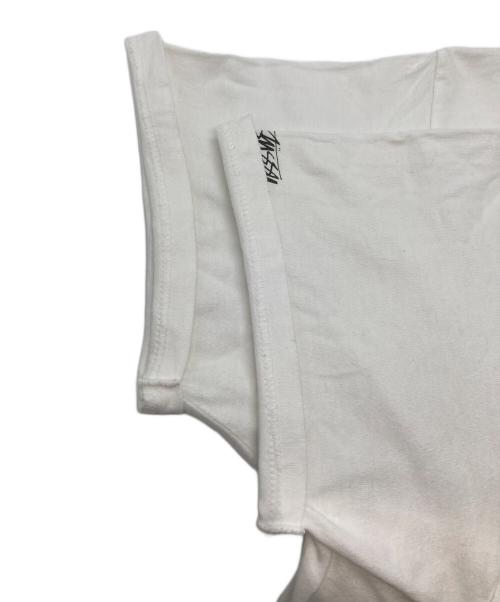 stussy（ステューシー）stussy (ステューシー) コラボプリントT ホワイト サイズ:XLの古着・服飾アイテム