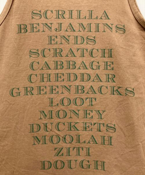 stussy（ステューシー）stussy (ステューシー) タンクトップ / プリントノースリーブカットソー ブラウン サイズ:XLの古着・服飾アイテム