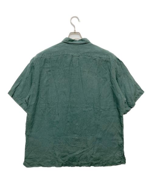 POLO RALPH LAUREN（ポロ・ラルフローレン）POLO RALPH LAUREN (ポロ・ラルフローレン) オープンカラーリネンシャツ グリーン サイズ:XLの古着・服飾アイテム