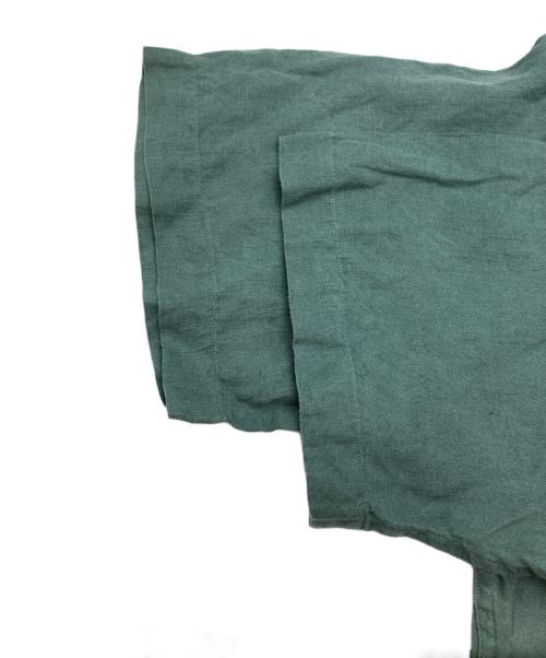 POLO RALPH LAUREN（ポロ・ラルフローレン）POLO RALPH LAUREN (ポロ・ラルフローレン) オープンカラーリネンシャツ グリーン サイズ:XLの古着・服飾アイテム