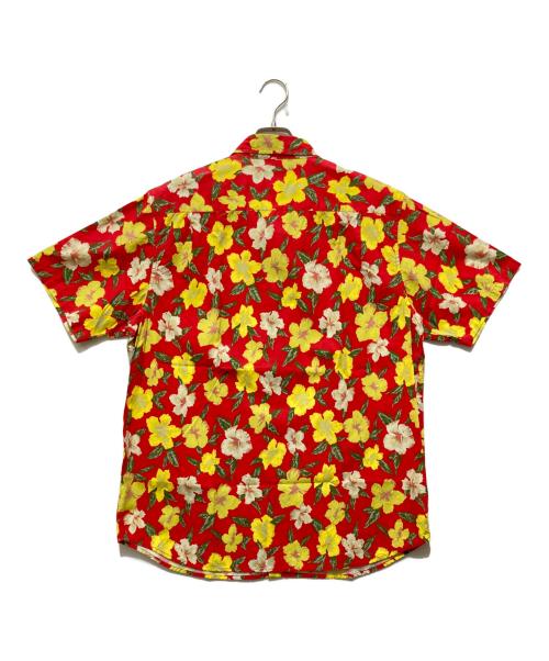 stussy（ステューシー）stussy (ステューシー) 総柄シャツ / ハイビスカス柄 半袖シャツ レッド×イエロー サイズ:XLの古着・服飾アイテム