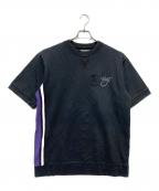 stussyステューシー）の古着「半袖スウェット」｜ブラック