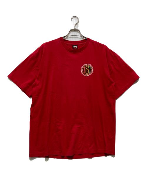 stussy（ステューシー）stussy (ステューシー) IST Tee / プリントTシャツ レッド サイズ:XLの古着・服飾アイテム