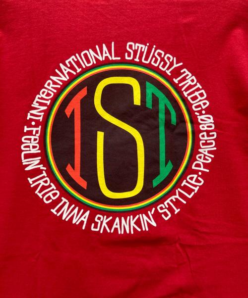 stussy（ステューシー）stussy (ステューシー) IST Tee / プリントTシャツ レッド サイズ:XLの古着・服飾アイテム