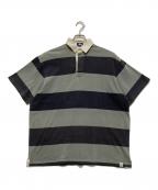 stussyステューシー）の古着「ラガーシャツ stussy ステューシー」｜グレー