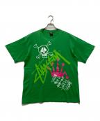 stussyステューシー）の古着「RAT PATROL スカルTシャツ / プリントTシャツ」｜グリーン
