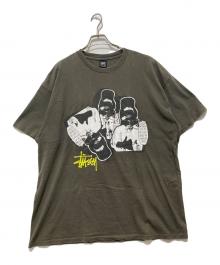 stussy（ステューシー）の古着「3KIDSフォトTシャツ / プリントTシャツ」｜カーキ