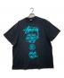 stussy（ステューシー）の古着「ワールドツアーTシャツ / プリントTシャツ」｜ブラック