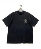 stussy×master pieceステューシー×マスターピース）の古着「LION TEE / ライオンTシャツ / プリントTシャツ」｜ブラック