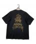 stussy (ステューシー) master piece (マスターピース) LION TEE / ライオンTシャツ / プリントTシャツ ブラック サイズ:XL：7000円