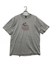 stussy（ステューシー）の古着「crark BEATS Tシャツ / プリントTシャツ」｜グレー