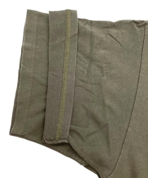 stussy（ステューシー）stussy (ステューシー) クラウン×SSリンクTEE カーキ サイズ:XLの古着・服飾アイテム