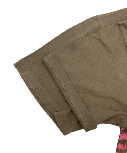 stussy（ステューシー）stussy (ステューシー) レタープリントTシャツ / プリントTシャツ カーキ サイズ:XLの古着・服飾アイテム