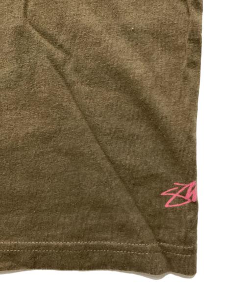 stussy（ステューシー）stussy (ステューシー) レタープリントTシャツ / プリントTシャツ カーキ サイズ:XLの古着・服飾アイテム