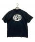 stussy（ステューシー）の古着「オーバルロゴプリントTシャツ」｜ブラック