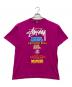 stussy（ステューシー）の古着「マーベルヒーローズVSヴィラン Tシャツ」｜パープル
