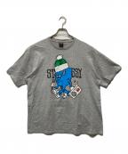 stussyステューシー）の古着「ラジカセTシャツ」｜グレー