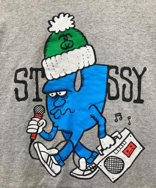 stussy（ステューシー）stussy (ステューシー) ラジカセTシャツ グレー サイズ:XLの古着・服飾アイテム