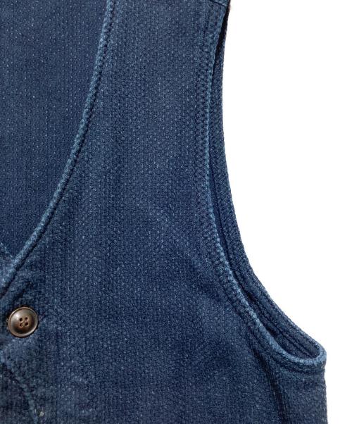 JAPAN BLUE JEANS（ジャパンブルージーンズ）JAPAN BLUE JEANS (ジャパン ブル ージーンズ) インディゴ刺し子ベスト インディゴ サイズ:Mの古着・服飾アイテム