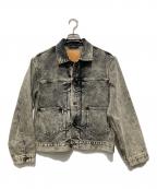 SUGARHILLシュガーヒル）の古着「ACID WASHED MODERN DENIM JACKET」｜ブラック