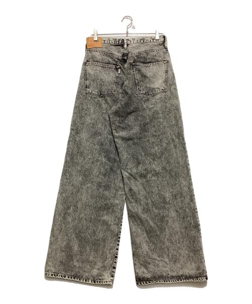 SUGARHILL（シュガーヒル）SUGARHILL (シュガーヒル) ACID WASHED MODERN WESTERN WIDE TROUSERS アシッドウォッシュモダンウエスタンワイドトラウザーデニムパンツ グレー サイズ:32の古着・服飾アイテム