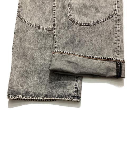 SUGARHILL（シュガーヒル）SUGARHILL (シュガーヒル) ACID WASHED MODERN WESTERN WIDE TROUSERS アシッドウォッシュモダンウエスタンワイドトラウザーデニムパンツ グレー サイズ:32の古着・服飾アイテム