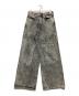 SUGARHILL（シュガーヒル）の古着「ACID WASHED MODERN WESTERN WIDE TROUSERS アシッドウォッシュモダンウエスタンワイドトラウザーデニムパンツ」｜グレー