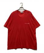 COMME des GARCONS SHIRTコムデギャルソンシャツ）の古着「ロゴプリントTシャツ / プリントTシャツ」｜レッド