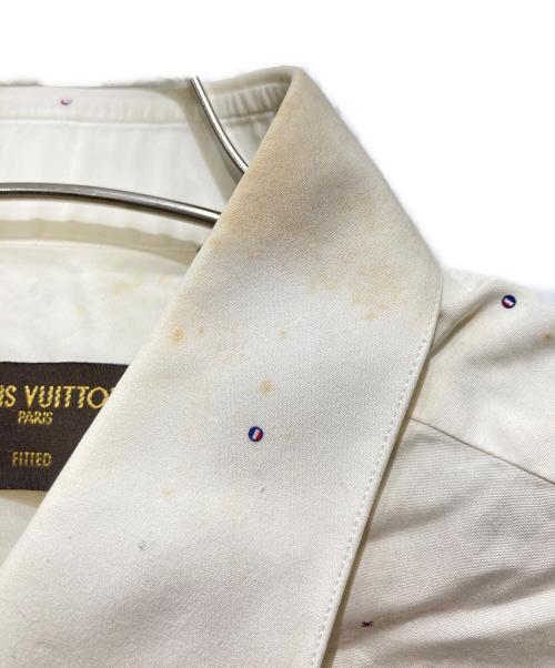 LOUIS VUITTON（ルイ ヴィトン）LOUIS VUITTON (ルイ ヴィトン) トリコロールドットL/Sシャツ ホワイト サイズ:39 15 1/2の古着・服飾アイテム